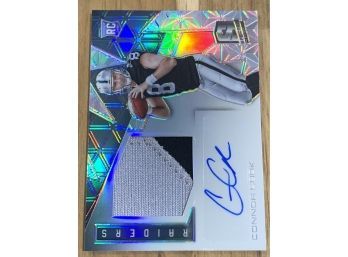 2016 PANINI SPECTRA CONNOR COOK AUTOGRAPHED/ PATCH ROOKIE CARD 59/99