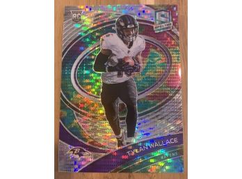 2021 Spectra Tylan Wallace Celestial Prizm Rookie RC #24/99
