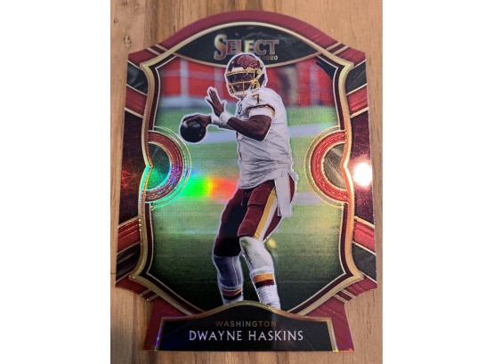 2020 Select Football Dwayne Haskins RED Concourse Die Cut Prizm