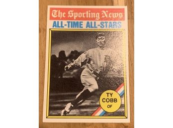 1978 TOPPS TY COBB ALL TIME ALL STARS