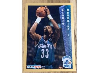 1993 FLEER ALONZO MOURNING ROOKIE CARD