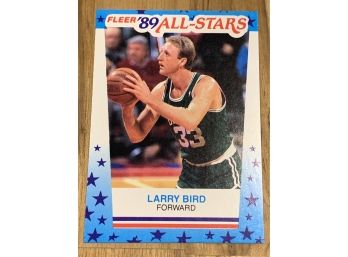 1989 FLEER STICKER LARRY BIRD ALL STARS
