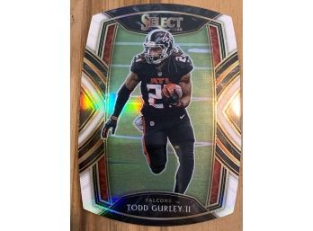 2020 Panini Select Club Level White Prizm Die-Cut Todd Gurley II