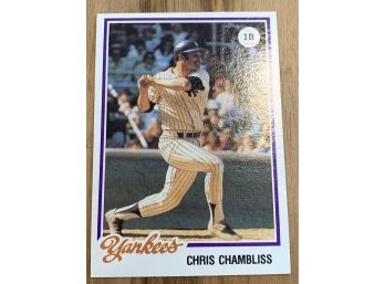 1978 TOPPS CHRIS CHAMBLISS