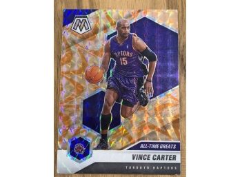 2021 VINCE CARTER ALL TIME GREATS REACTIVE MOSAIC PRIZM