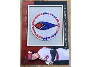 2010 CARLTON FISK 1972 MLB ALL STAR GAME COMMEMORATIVE PATCH