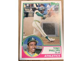 1983 TOPPS TONY PHILLIPS ROOKIE CARD