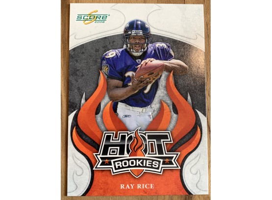 2008 PLAYOFF RAY RICE HOT ROOKIES RC
