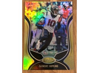 2019 Panini Certified DEANDRE HOPKINS GOLD HOLO REFRACTOR (11/25) RARE SSP