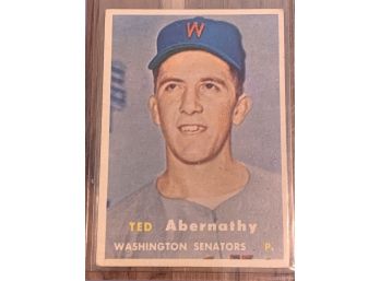 1957 TOPPS TED ABERNATHY