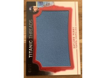 2011 Topps GAYLORD PERRY Marquee Titanic Threads Jumbo Patch HOF 49/75