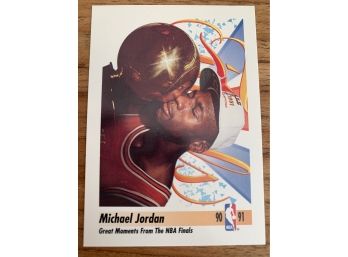 1991 SKYBOX MICHAEL JORDAN-MICHAEL BRINGS HOME THE TROPHY