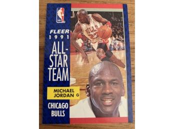 1991 FLEER MICHAEL JORDAN NBA ALL STAR TEAM