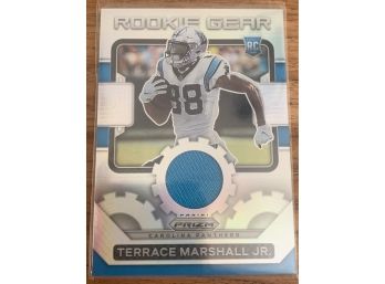 2021 PRIZM TERRACE MARSHALL JR ROOKIE GEAR GAME WORN JERSEY ROOKIE CARD