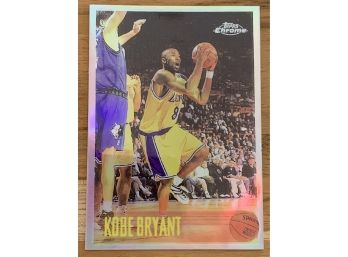 1996 Topps Chrome Kobe Bryant Rookie Card Sticker White Back Sticker Reprint