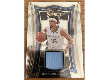 2020-21 Select Brandon Clarke Jersey Relic Rookie Card RC