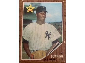 1962 TOPPS AL DOWNING ROOKIE CARD