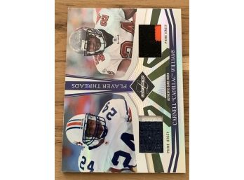 2006 LEAF LIMITED CARNELL CADILLAC WILLIAMS PLAYER TREADS GAME WORN JERSEY 2/30