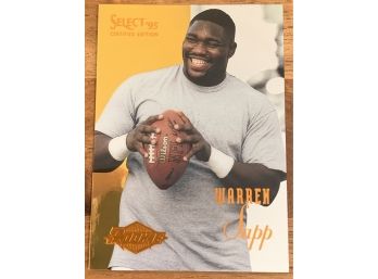 1995 PINNACLE WARREN SAPP ROOKIE CARD
