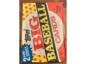 1989 TOPPS BIG BASEBALL CARDS 2ND SERIES PACK