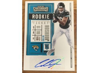 2020 CONTENDERS COLLIN JOHNSON AUTOGRAPHED ROOKIE TICKET RC