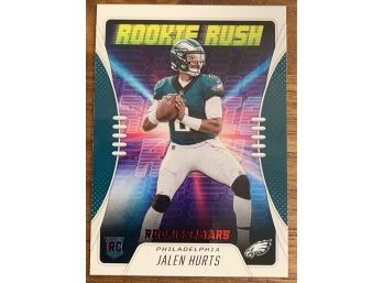 2020 ROOKIES AND STARS JALEN HURTS ROOKIE RUSH RC
