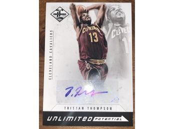 75/199!!  2012 LIMITED TRISTAN THOMPSON AUTOGRAPHED UNLIMITED POTENTIAL ROOKIE CARD