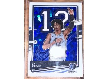 1/1 !! ONE OF ONE CUSTUM NIKE JA MORANT BLUE CRACKED ICE JERSEY NUMBER PATCH