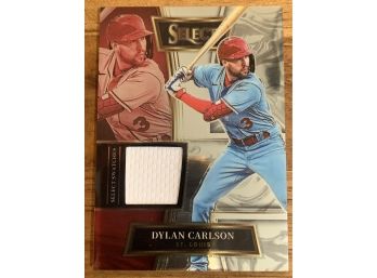 2022 PANINI SELECT DYLAN CARLSON SELECT SWATCHES GAME WORN JERSEY