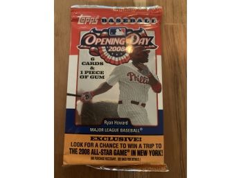 2008 TOPPS OPENING DAY MLB CARD PACK