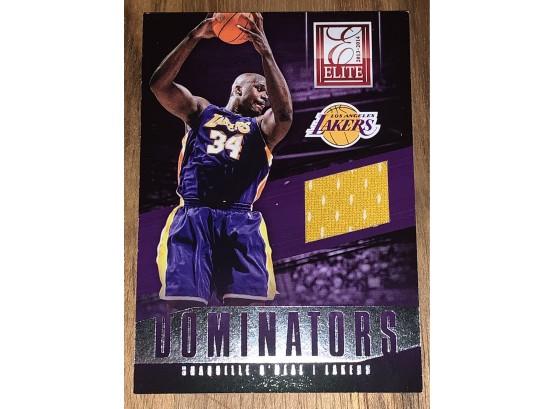 2014 PANINI ELITE DOMINATORS SHAQUILLE ONEAL AUTHENTIC GAME WORN JERSEY