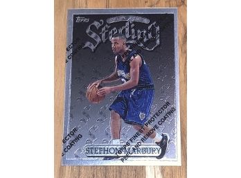 1997 TOPPS FINEST STERLING STEPHON MARBURY W COATING