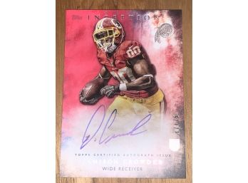 17/75 2015 TOPPS INCEPTION JAMISON CROWDER AUTOGRAPHED ROOKIE CARD