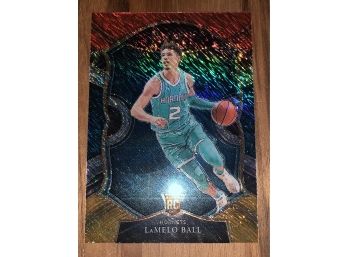 2021 PANINI SELECT LAMELLO BALL CONCOURSE SHIMMER PRIZM ROOKIE CARD