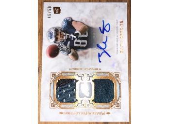 RARE 46/50!!  2013 TOPPS MUSEUM COLLECTION ZACH ERTZ RPA ROOKIE PATCH AUTO ROOKIE CARD