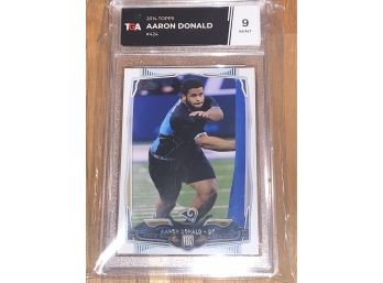 2014 TOPPS AARON DONALD ROOKIE CARD MINT 9