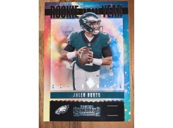 2020 PANINI CONTENDERS JALEN HURTS ROOKIE OF THE YEAR