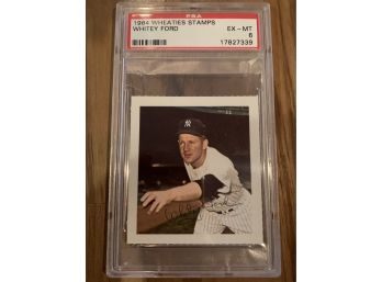 1964 WHITEY FORD WHEATIES STAMPS GRADED PSA EX-MT 6