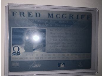 1/1 PRINTING PLATE - Fred Mcgriff
