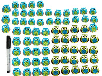 Iron On Lot - Blue Owls