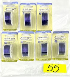 7 Dispenser Pack Rolls Of Artistic Wire - Lot 55