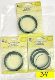 3 Rolls Of Artistic Wire - Lot 34