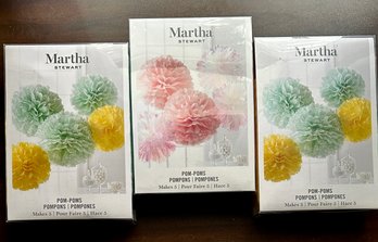 Martha Stewart Large Paper Flower Making Kits - Party Decorations New