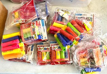 Large Lot Of Oil Based Paint Crayons