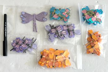 Lot Of Colorful Layered Dragonfly Iron On Transfers