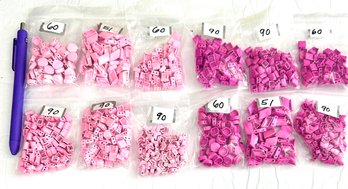 Lot Of Metal Beads - Pink