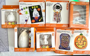 Lot Of Halloween Craft Kits Including Paintable Ceramic Kits