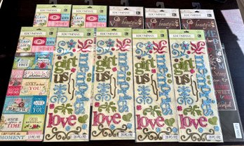 Scrapbooking Stickers -  K & Company - Long Packages - Lot 1005