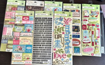 Scrapbooking Stickers -  K & Company - Long Packages - Lot 1002