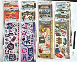 Scrapbooking Stickers -  Paper House - Cardstock Stickers - Wonder Woman Etc